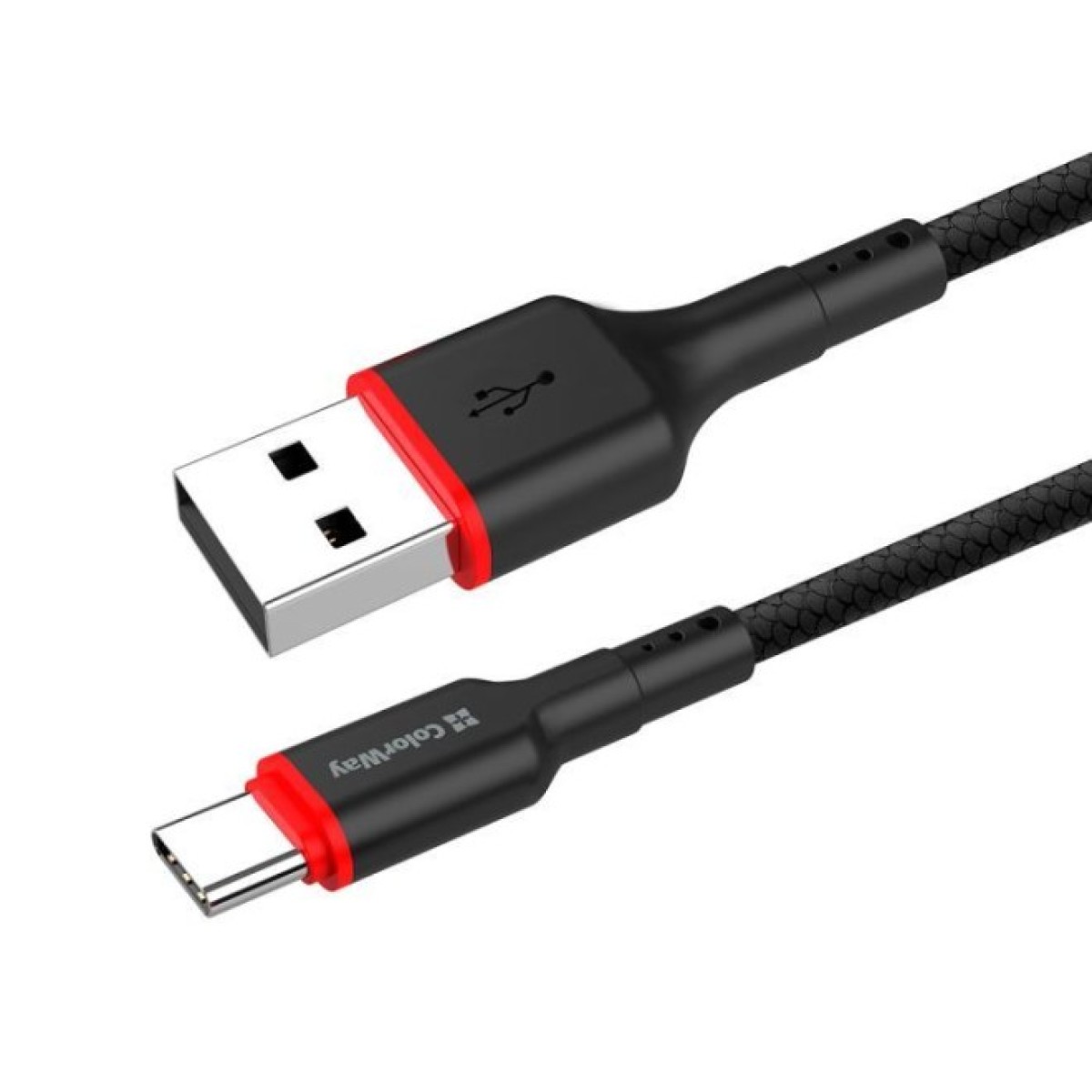 Дата кабель USB 2.0 AM to Type-C 1.0m 2.4А black ColorWay (CW-CBUC064-BK) 256_256.jpg