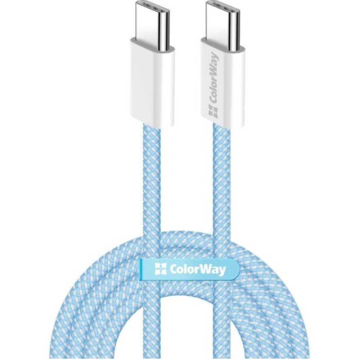 Дата кабель USB-C to USB-C 1.0m 60W 3.0А blue ColorWay (CW-CBPDCC061-BL) 256_256.jpg