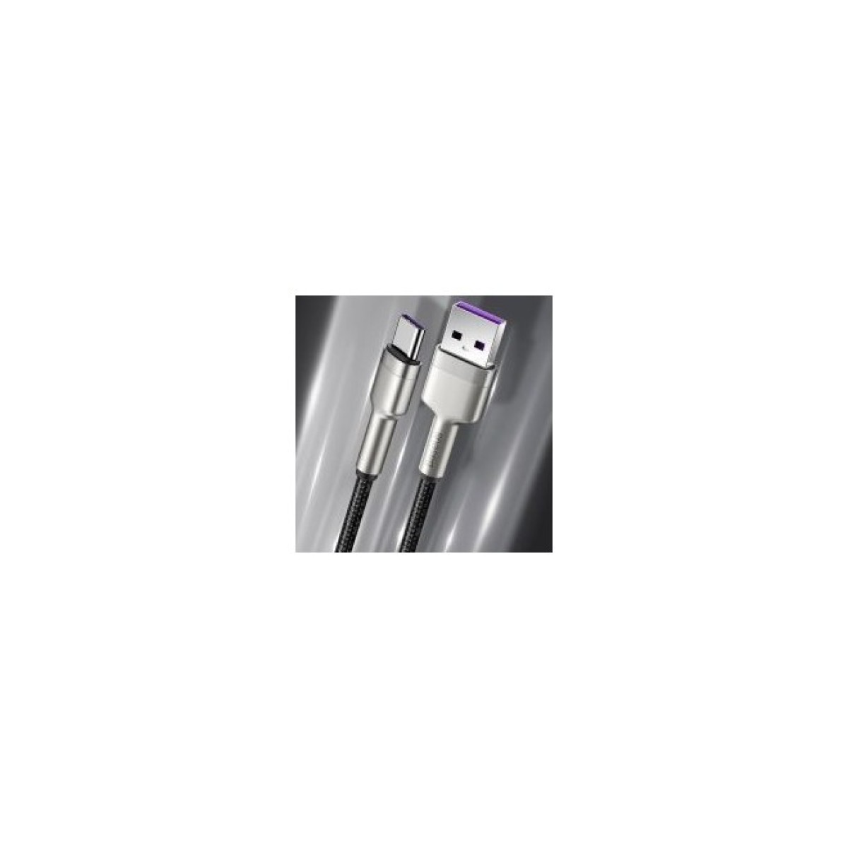 Дата кабель USB 3.1 AM to Type-C 0.25m CAKF 6.0A 66W Cafule Series Metal Data Cable Black Baseus (CAKF000001) 98_98.jpg - фото 10