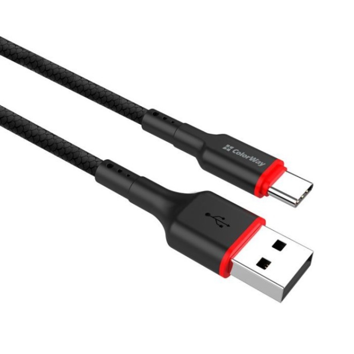 Дата кабель USB 2.0 AM to Type-C 1.0m 2.4А black ColorWay (CW-CBUC064-BK) 98_98.jpg - фото 7