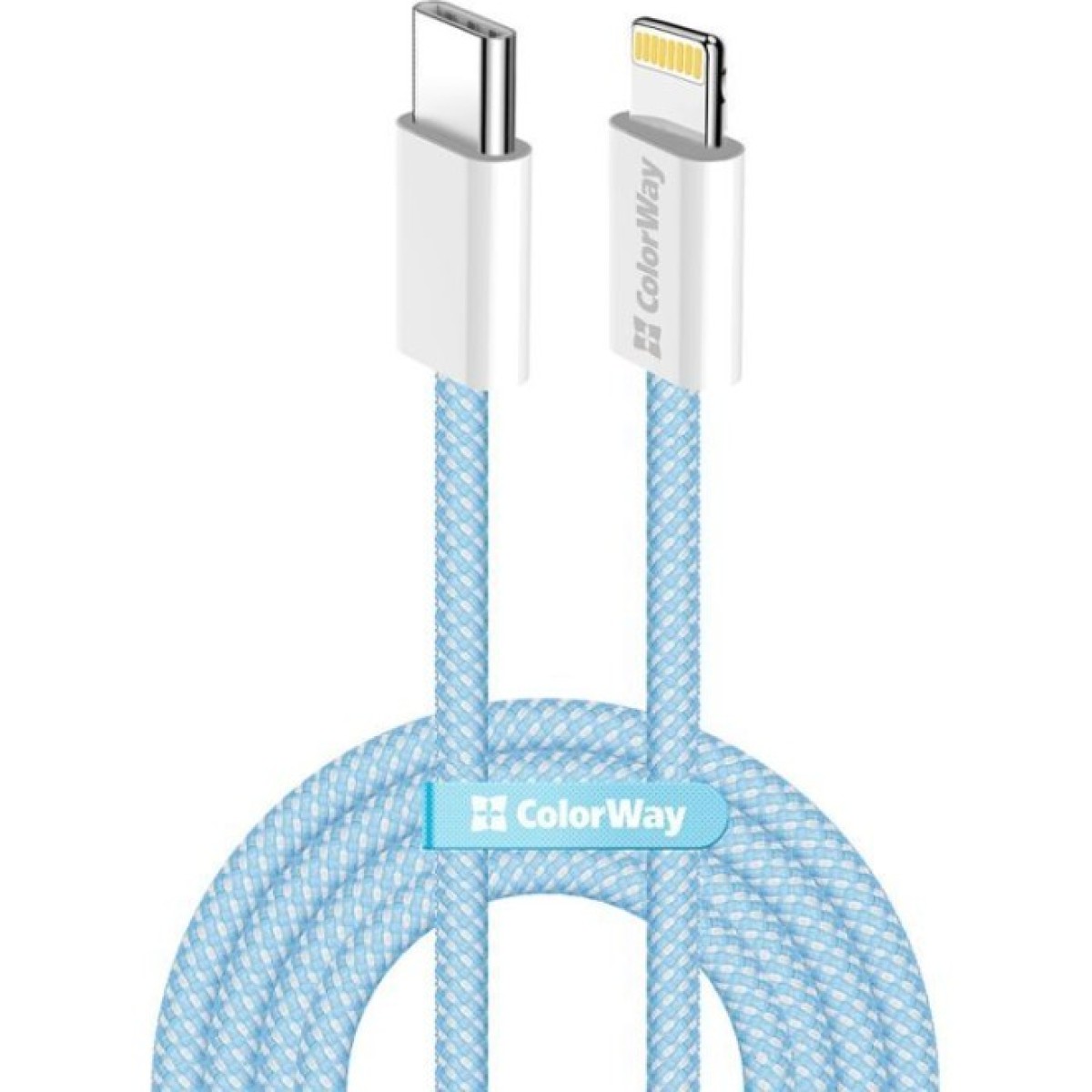 Дата кабель USB-C to Lightning 1.0m 27W blue ColorWay (CW-CBPDCL061-BL) 256_256.jpg