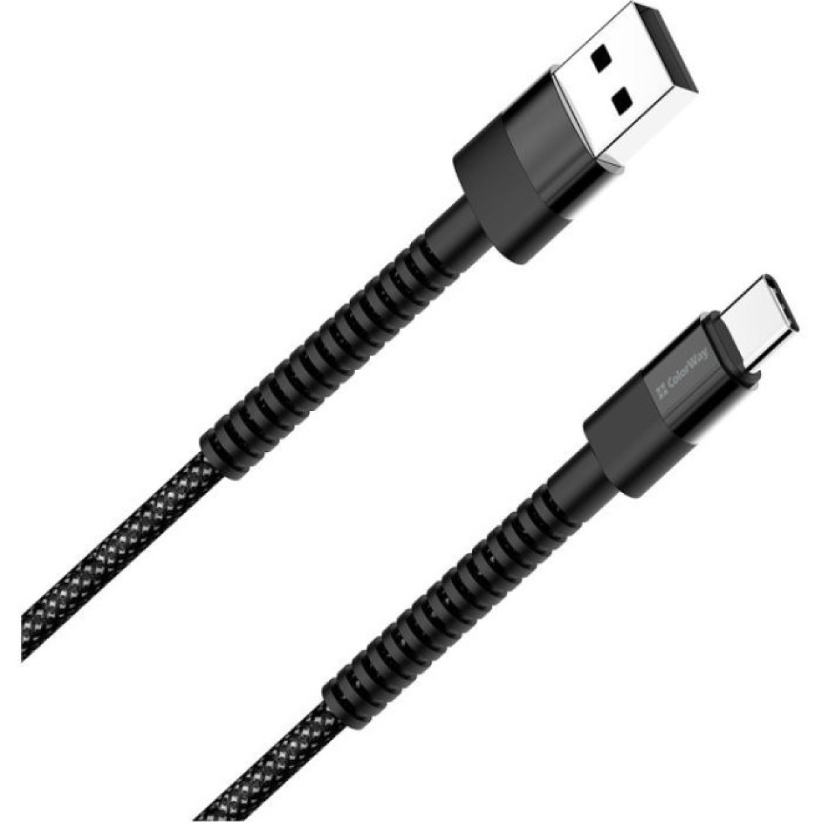 Дата кабель USB 2.0 AM to Type-C 1.0m 2.4А black ColorWay (CW-CBUC063-BK) 98_98.jpg - фото 7