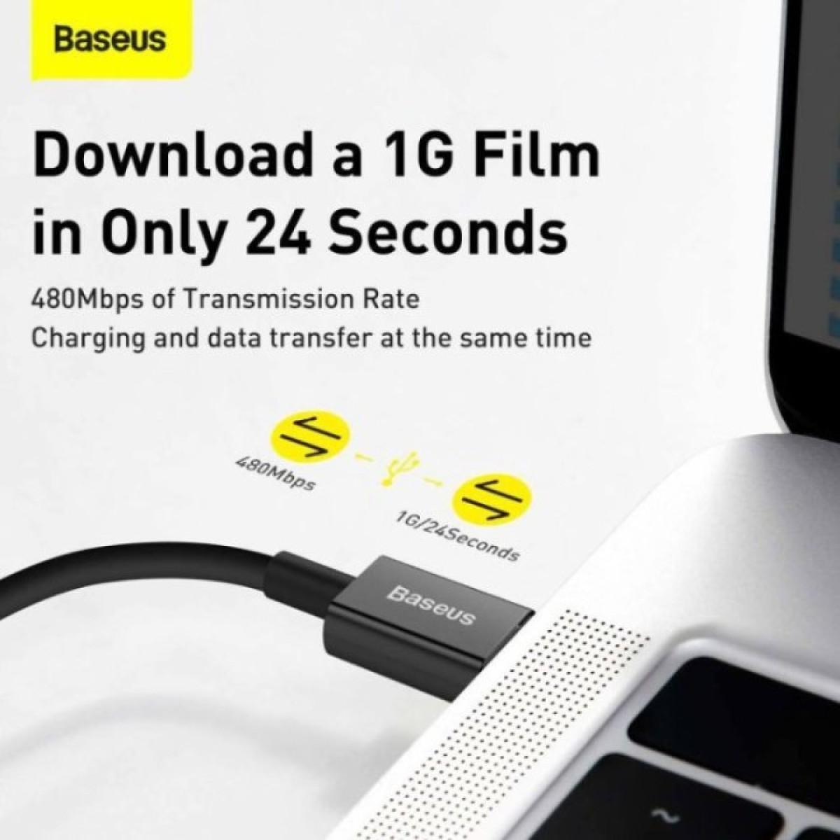 Дата кабель USB-C to Lightning 1.0m 20W Superior Series Black Baseus (CATLYS-A01) 98_98.jpg - фото 9