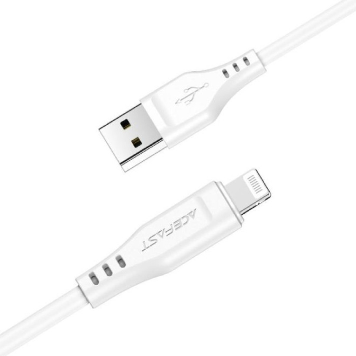 Дата кабель USB 2.0 AM to Lightning 1.2m 2.4A TPE C3-02 White Acefast (6974316280835) 98_98.jpg - фото 3