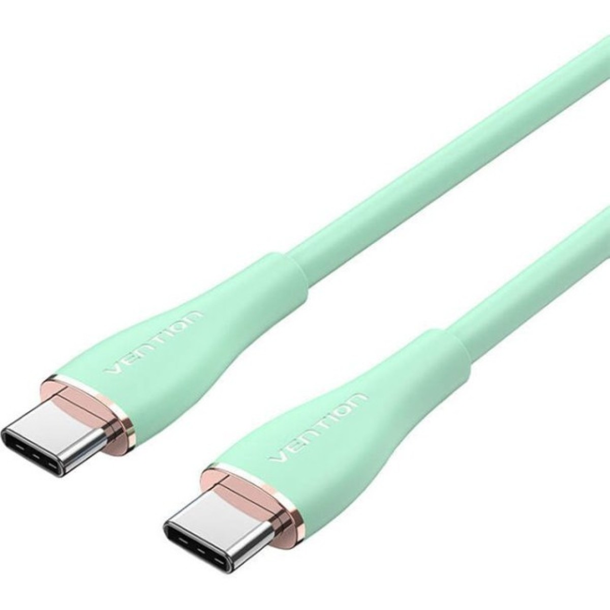 Дата кабель USB-C to USB-C 1.0m USB2.0 100W (20V/5A) Light Green Silicone Vention (TAWGF) 256_256.jpg