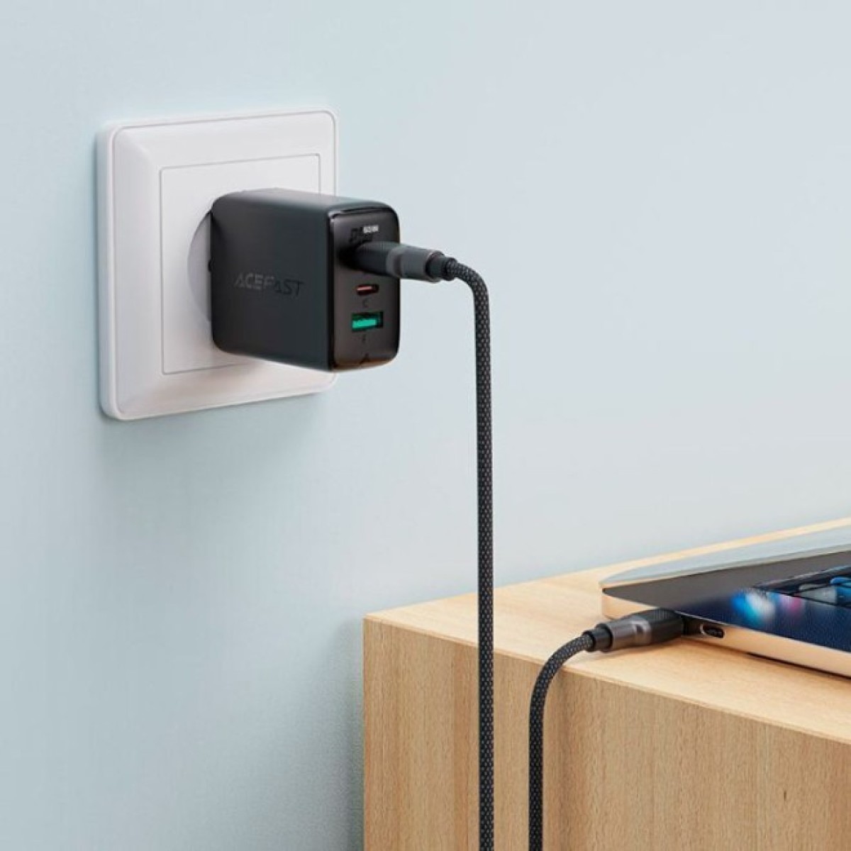 Дата кабель USB-C to USB-C 1.2m 3A silicone braid C10-03 Acefast (6974316283119) 98_98.jpg - фото 6