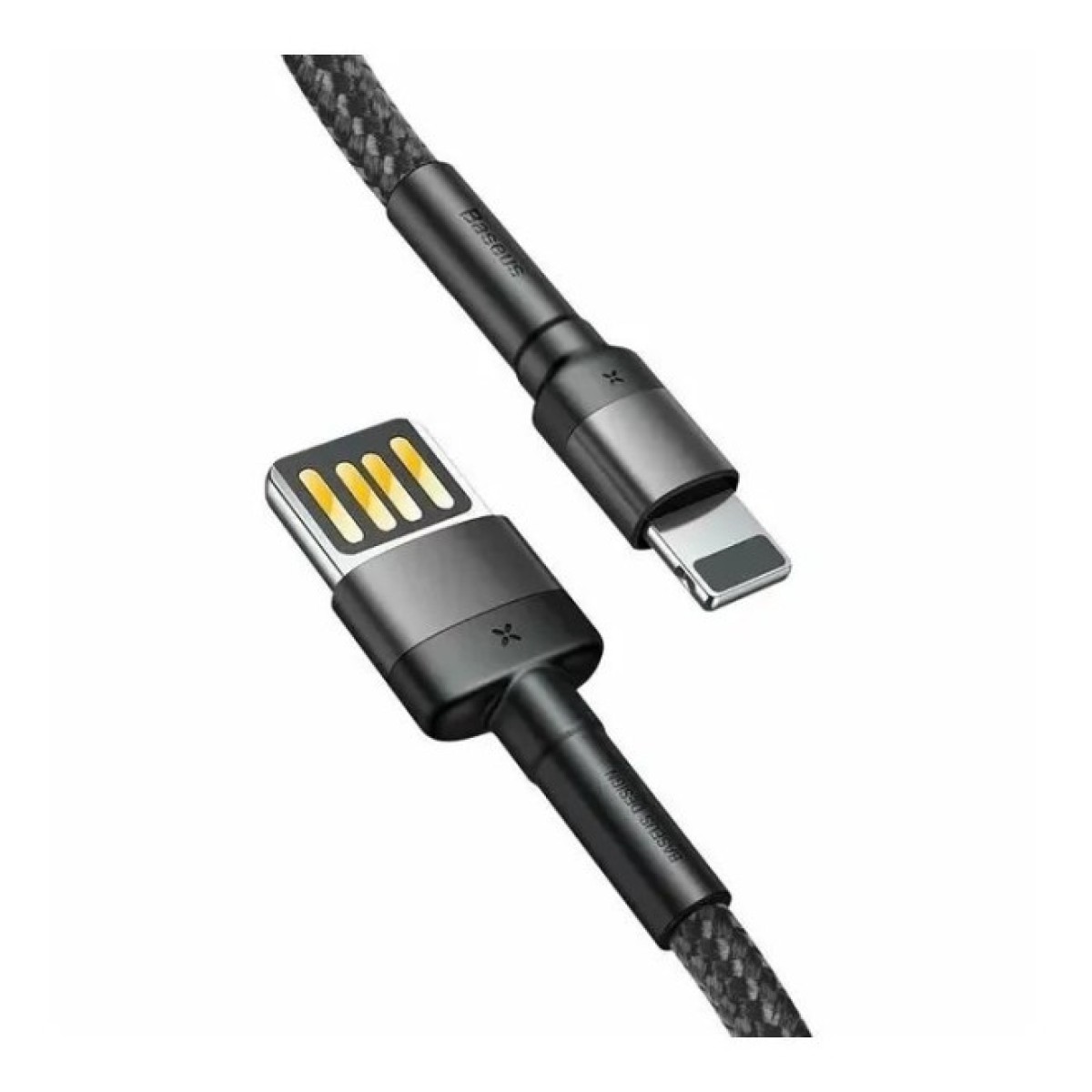Дата кабель USB 2.0 AM to Lightning 2.0m Cafule grey+black Baseus (CALKLF-HG1) 98_98.jpg - фото 5