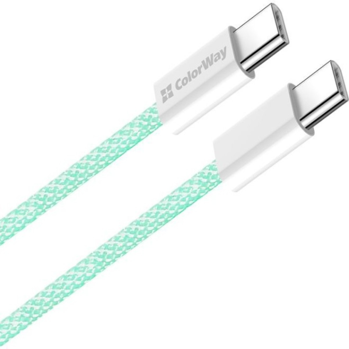 Дата кабель USB-C to USB-C 1.0m 60W 3.0А green ColorWay (CW-CBPDCC061-G) 98_98.jpg - фото 10