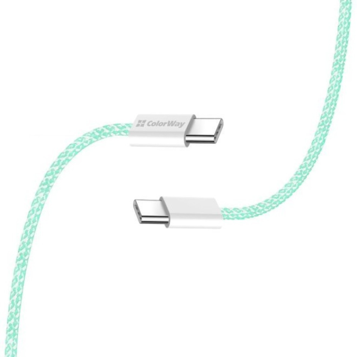 Дата кабель USB-C to USB-C 1.0m 60W 3.0А green ColorWay (CW-CBPDCC061-G) 98_98.jpg - фото 11