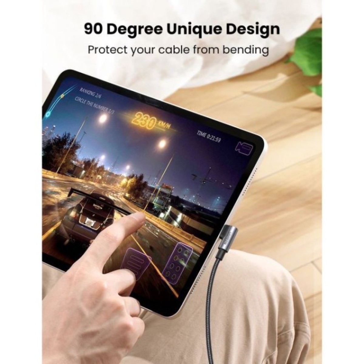 Дата кабель USB-C to USB-C 2.0m 100W US334 Black Ugreen (70645) 98_98.jpg - фото 6