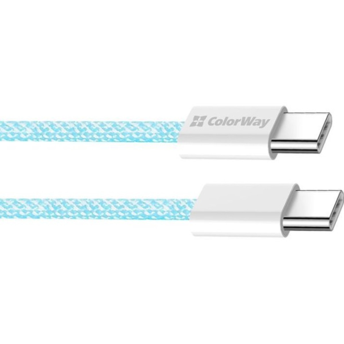 Дата кабель USB-C to USB-C 1.0m 60W 3.0А blue ColorWay (CW-CBPDCC061-BL) 98_98.jpg - фото 11