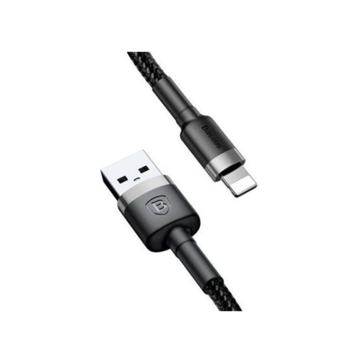 Дата кабель USB 2.0 AM to Lightning 2.0m Cafule 1.5A gray+black Baseus (CALKLF-CG1) 98_98.jpg - фото 3