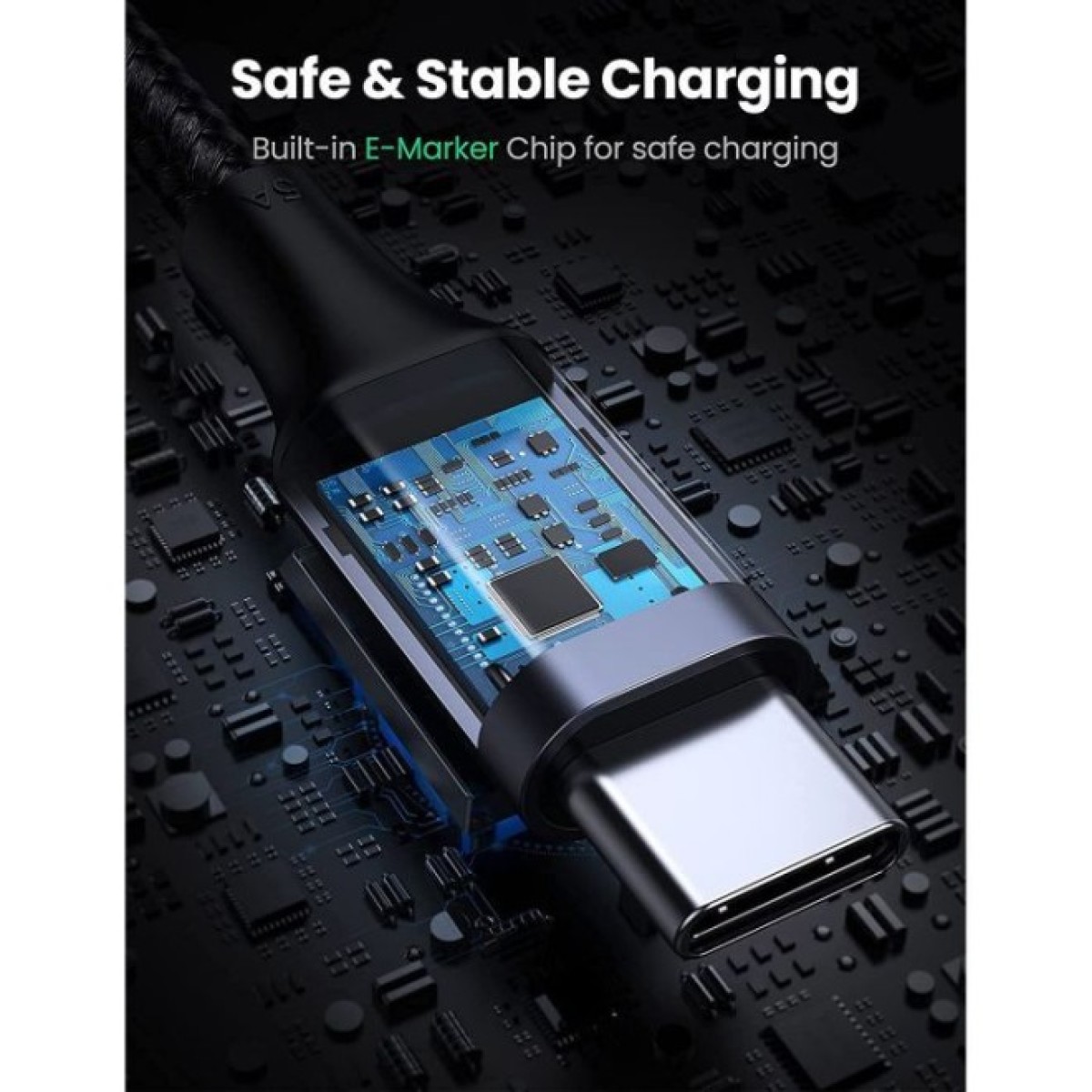 Дата кабель USB-C to USB-C 2.0m 100W US334 Black Ugreen (70645) 98_98.jpg - фото 7