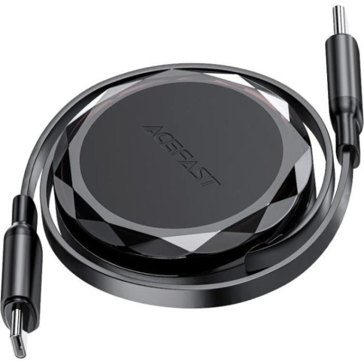 Дата кабель USB-C to USB-C 0.8m 60W dual retraction C13-03 Black Acefast (6974316280132) 98_98.jpg - фото 7