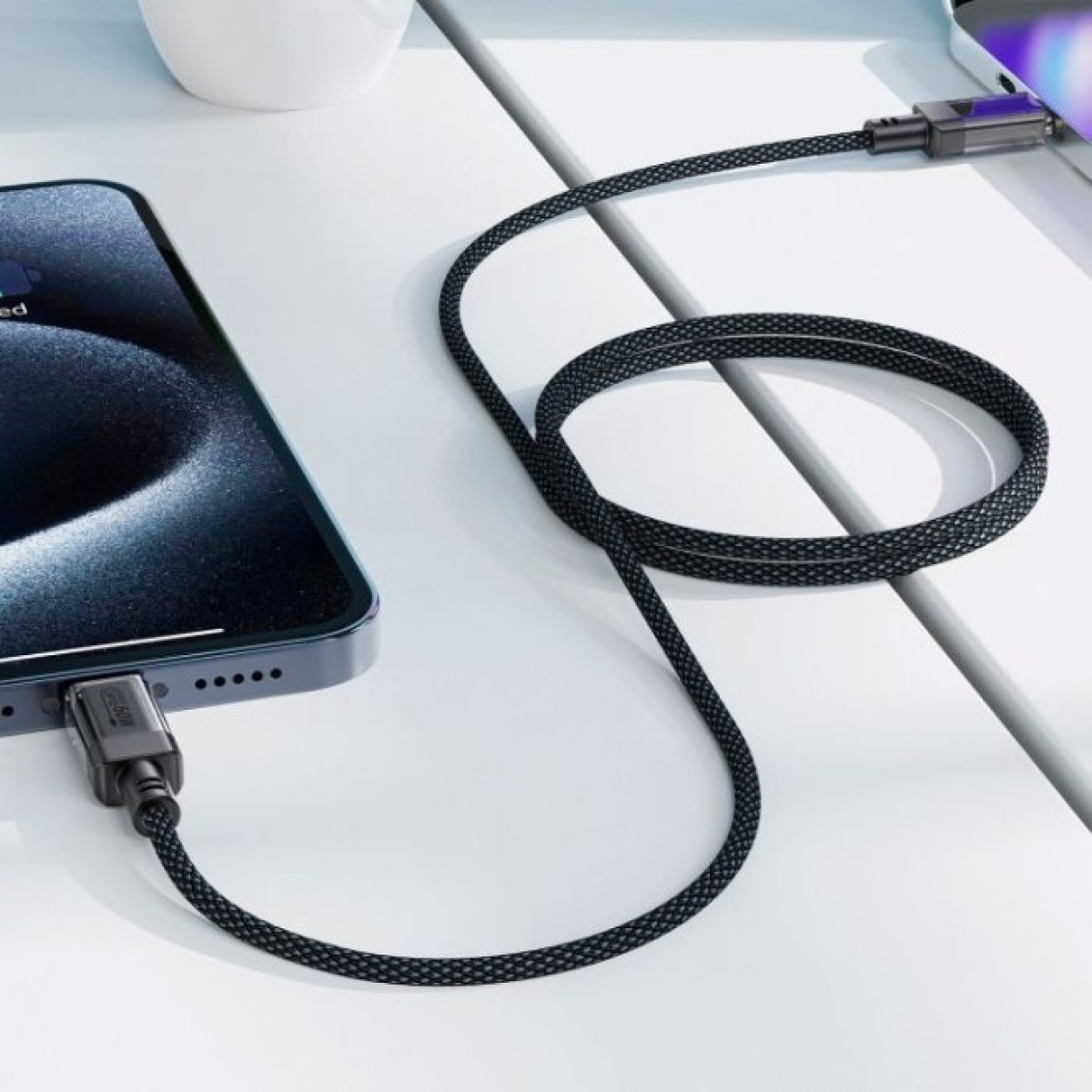 Дата кабель USB-C to USB-C 1.2m 60W stainless steel C12-03 Black Acefast (6974316283317) 98_98.jpg - фото 6