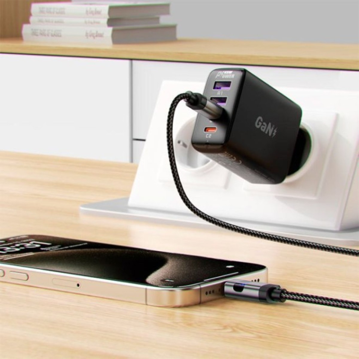 Дата кабель USB-C to USB-C 1.2m 60W digital display C15-03 Black Acefast (6974316283720) 98_98.jpg - фото 4