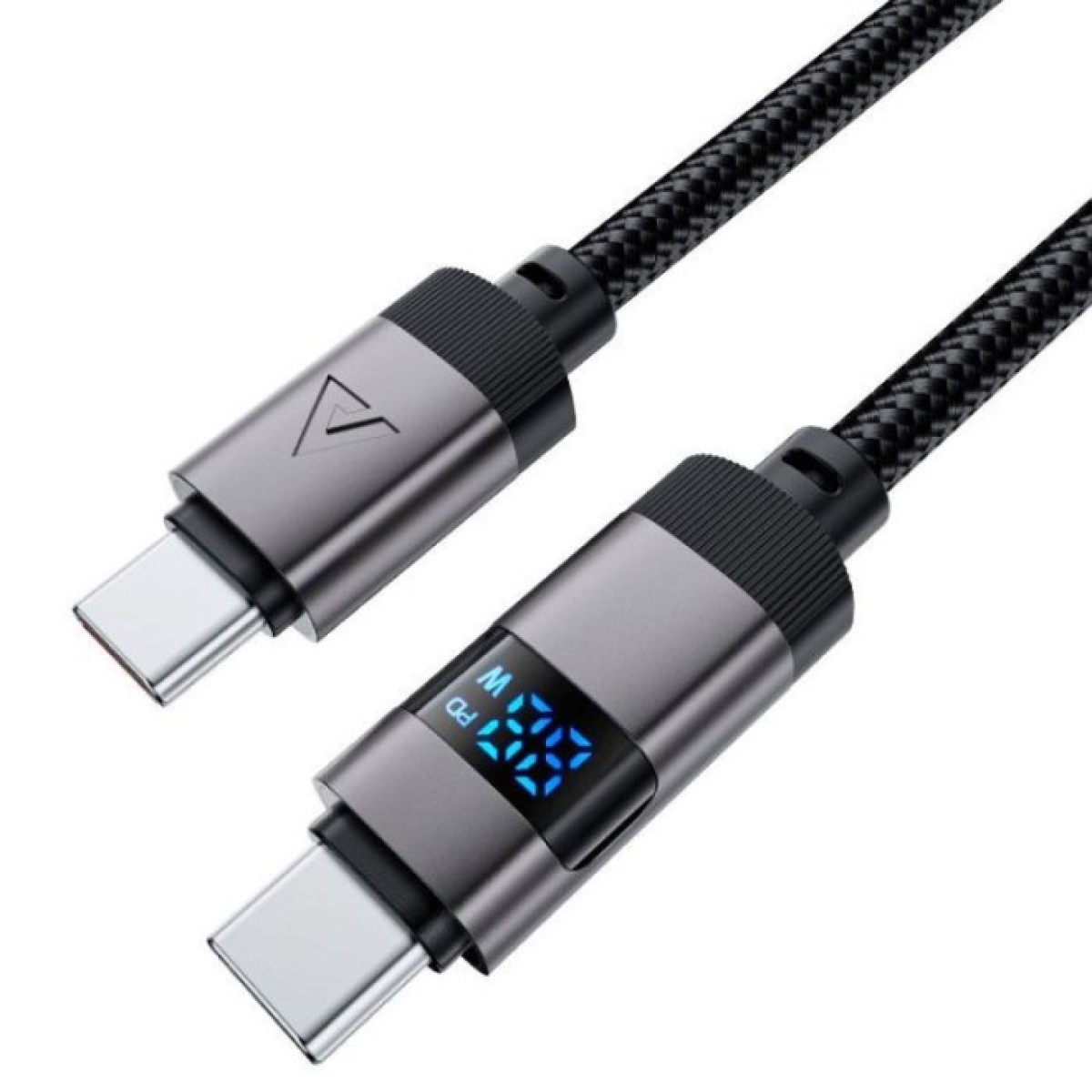 Дата кабель USB-C to USB-C 1.2m 60W digital display C15-03 Black Acefast (6974316283720) 98_98.jpg - фото 5