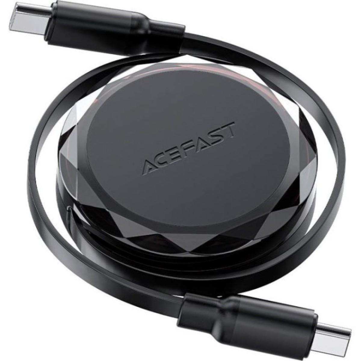 Дата кабель USB-C to USB-C 0.8m 60W dual retraction C13-03 Black Acefast (6974316280132) 98_98.jpg - фото 8