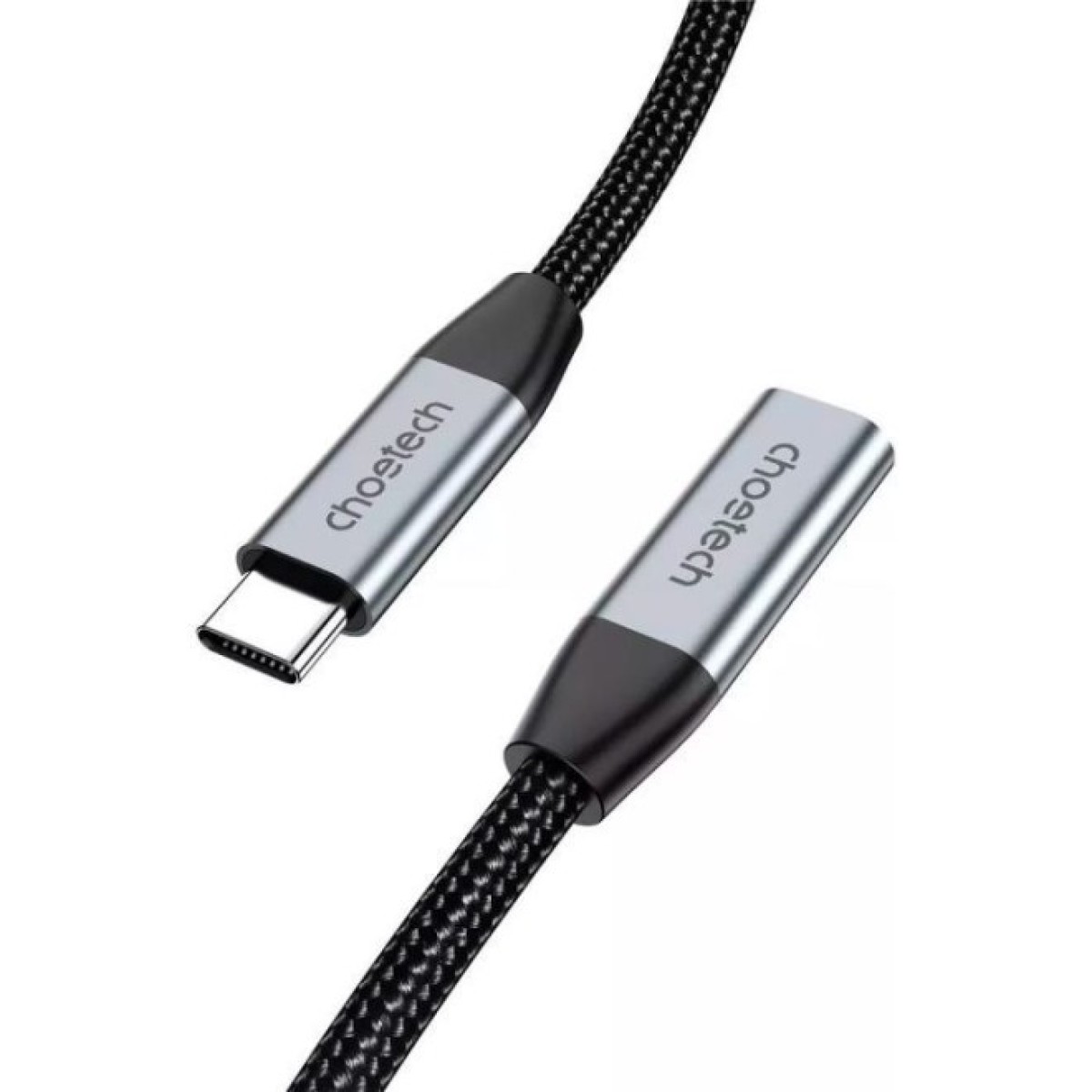 Дата кабель USB-C 3.1 AM/AF 2.0m 10Gbps 100W nylon braid Choetech (XCC-1039-CA-GY) 98_98.jpg - фото 3