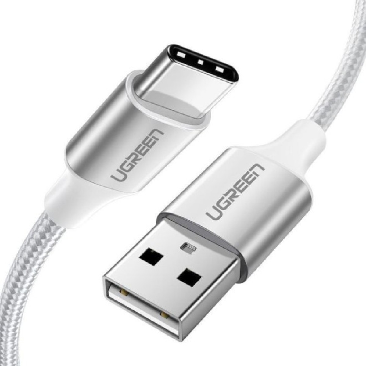 Дата кабель USB 2.0 AM to Type-C 2.0m 3.0A 18W US288 White Ugreen (60133) 256_256.jpg