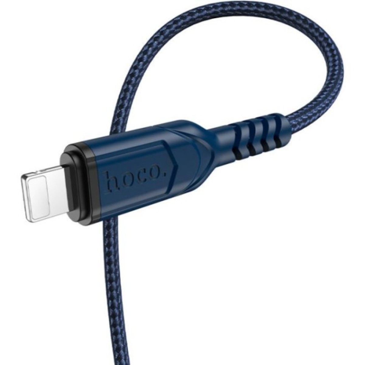 Дата кабель USB 2.0 AM to Lightning 1.0m 2.4A nylon X59 blue HOCO (6931474744883) 98_98.jpg - фото 4