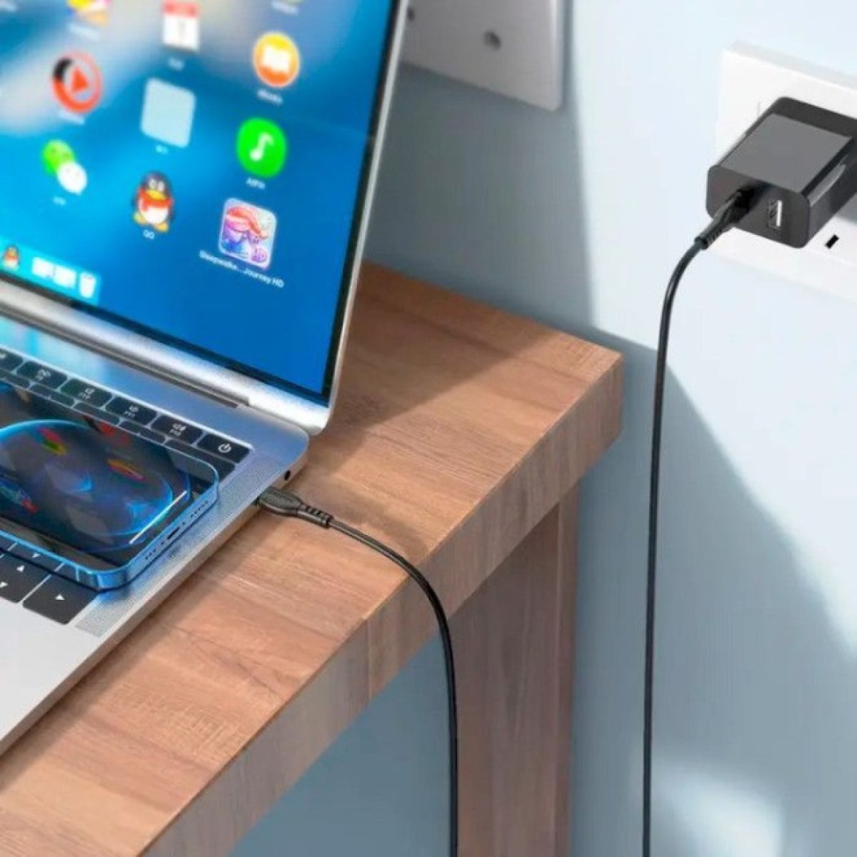 Дата кабель USB-C to USB-C 1.0m 60W Triumph BX51 black BOROFONE (6931474751669) 98_98.jpg - фото 6
