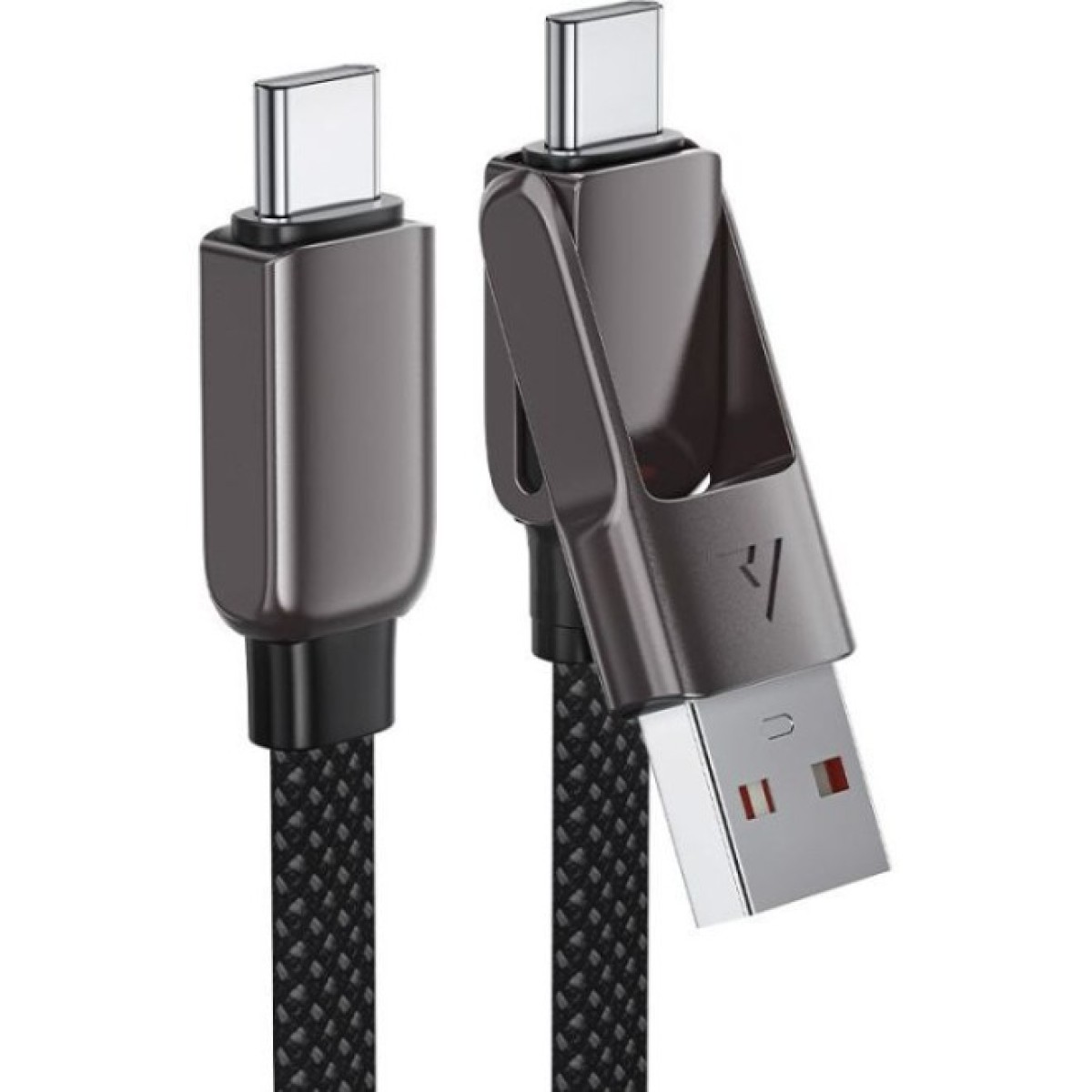 Дата кабель USB-C to USB-C/A 1.2m 3.0A zink alloy C13-04 Black Acefast (6974316282334) 98_98.jpg - фото 7