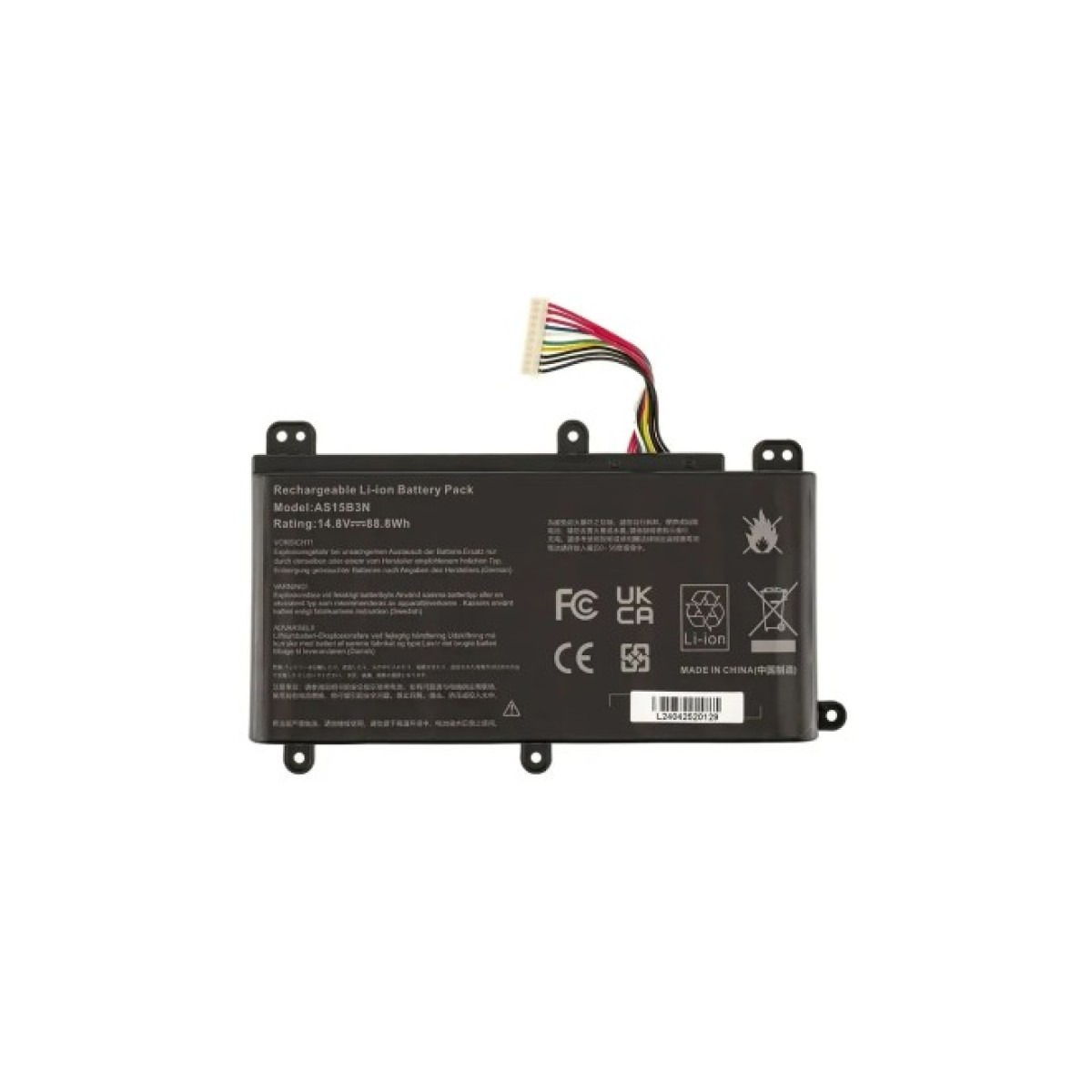Акумулятор до ноутбука Acer AS15B3N, 5200mAh (77Wh), 8cell, 14.8V, Li-ion AlSoft (A71013) 256_256.jpg