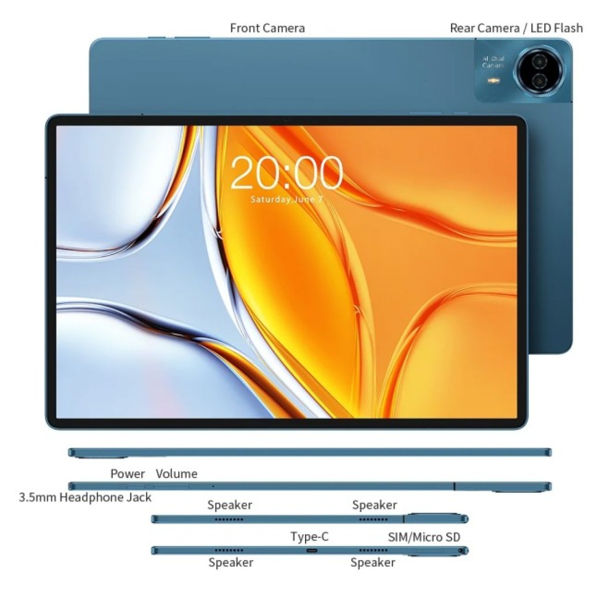 Планшет Teclast T70 14" 8/256GB LTE blue (6940709687208) 98_98.jpg - фото 6