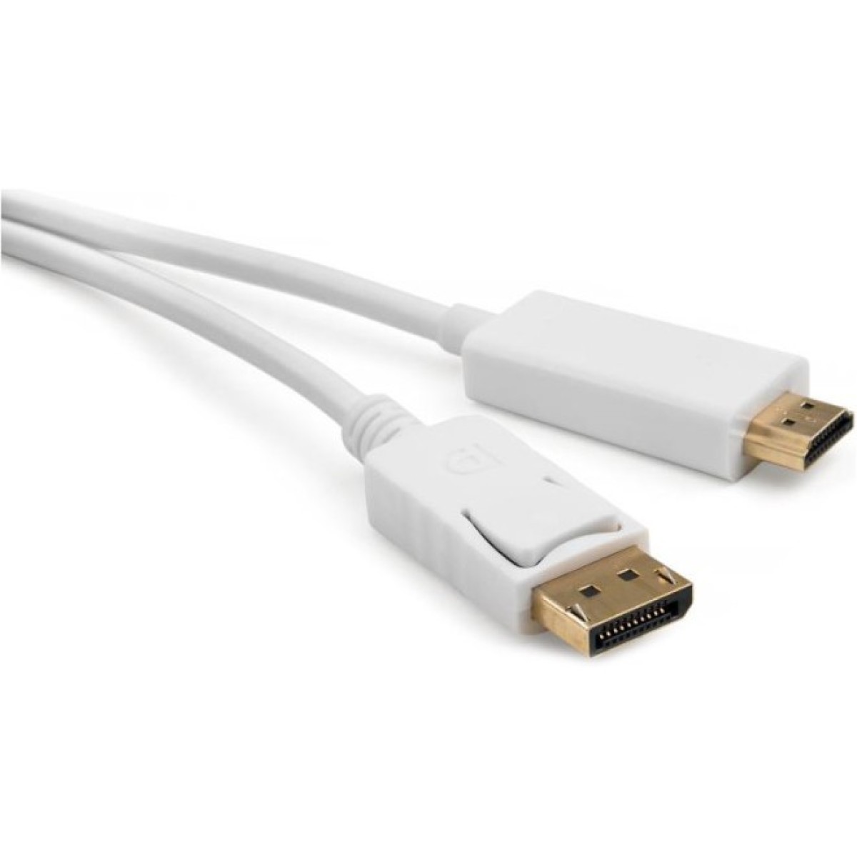 Кабель мультимедійний Display Port to HDMI 1.8m Vinga (VCPDPHDMI1.8WH) 256_256.jpg