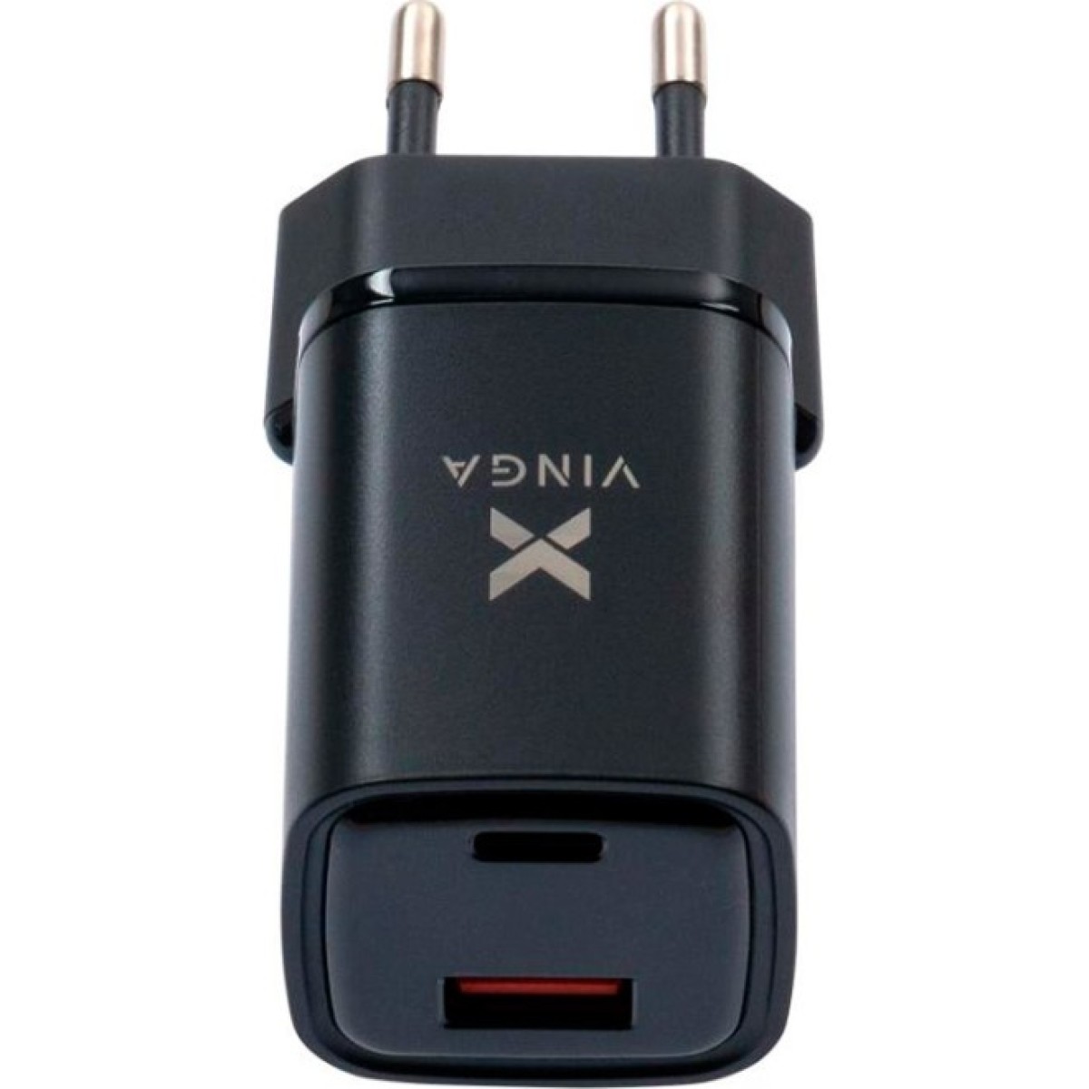 Зарядное устройство Vinga USB-C PD30W + USB-A QC30W Display 33W Max (VCR30ACDB) 98_98.jpg - фото 3