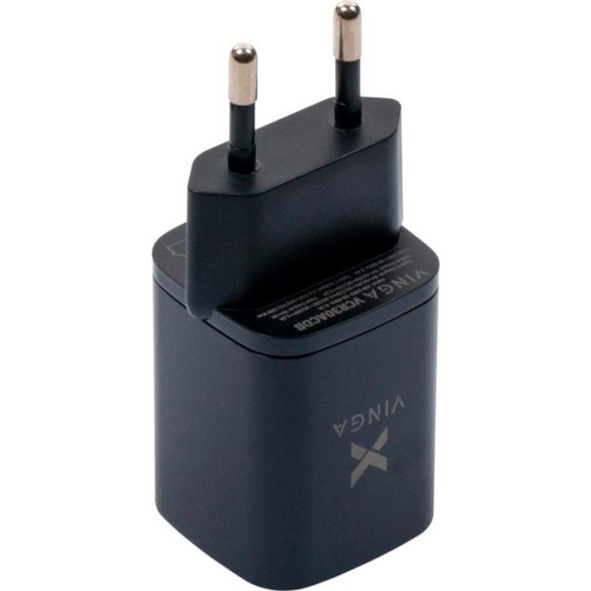 Зарядное устройство Vinga USB-C PD30W + USB-A QC30W Display 33W Max (VCR30ACDB) 98_98.jpg - фото 4