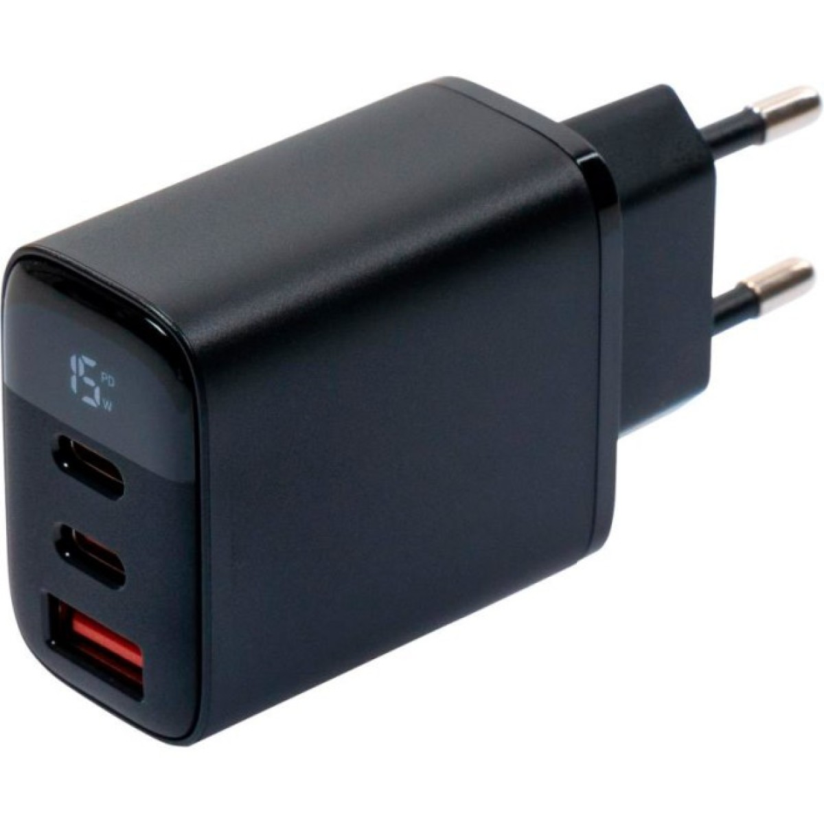 Зарядное устройство Vinga 2xUSB-C PD30W + USB-A QC30W Display 30W Max (VCR30ACCDB) 256_256.jpg