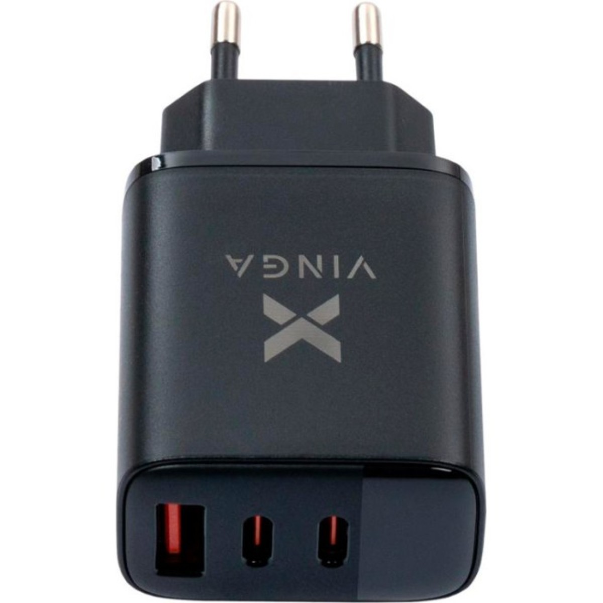 Зарядное устройство Vinga 2xUSB-C PD30W + USB-A QC30W Display 30W Max (VCR30ACCDB) 98_98.jpg - фото 3