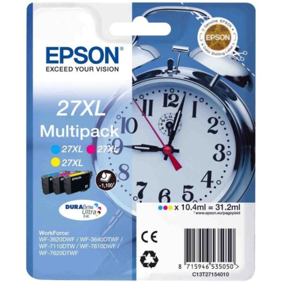Картридж Epson 27XL WF-7620 Bundle (C,M,Y) XL (C13T27154020/C13T27154022/C13T27154012) 256_256.jpg