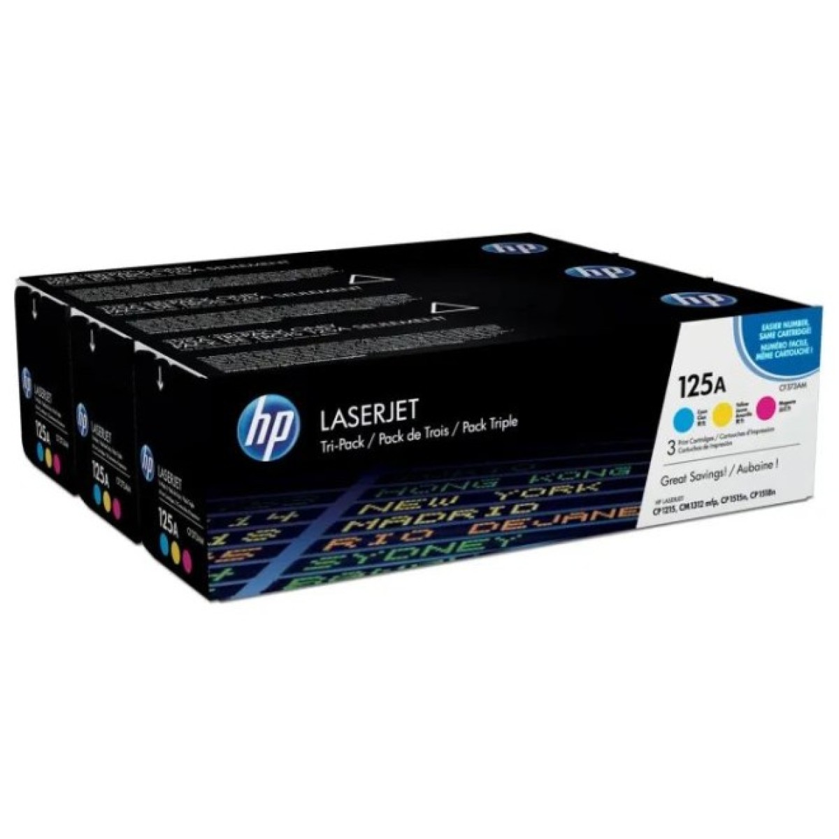 Картридж HP CLJ  125A CMY Tri-Pack CP1215/ CP1515 (CB541/542/543) (CF373AM) 256_256.jpg