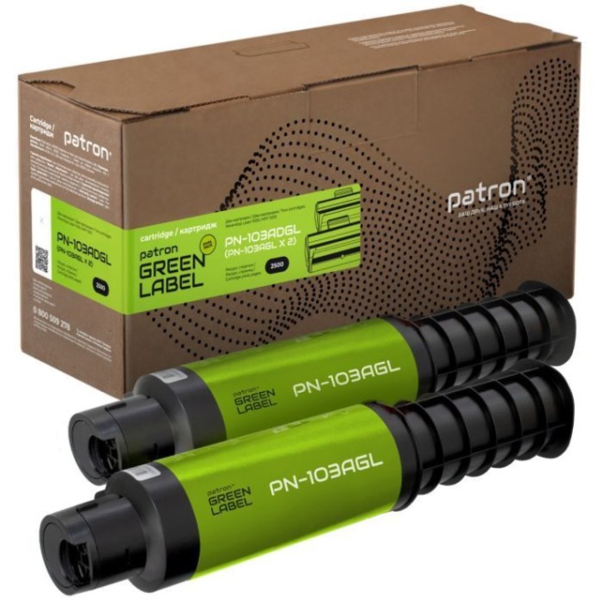 Тонер-картридж Patron HP W1103AD DUAL PACK GREEN Label (PN-103ADGL) 256_256.jpg