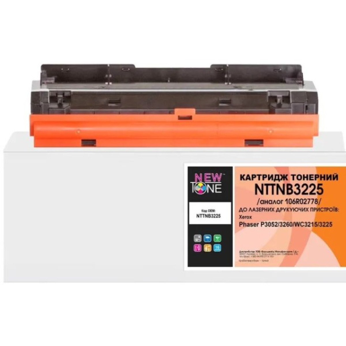 Картридж NewTone Xerox Ph3052/3260/WC3215/3225, 106R02778 3K (NTTNB3225) 256_256.jpg