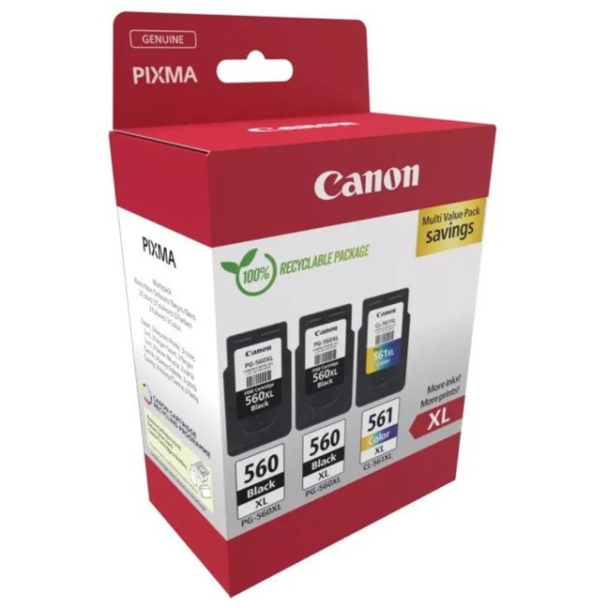 Картридж Canon PG-560/CL-561 XL 2xBK+Color, Multipack (3712C009) 98_98.jpg - фото 2