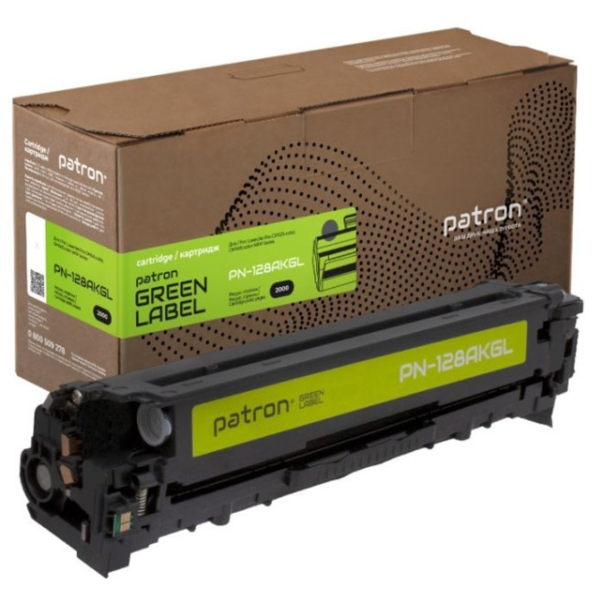 Картридж Patron HP 128A (CE320A) Green Label, black (PN-128AKGL) 256_256.jpg