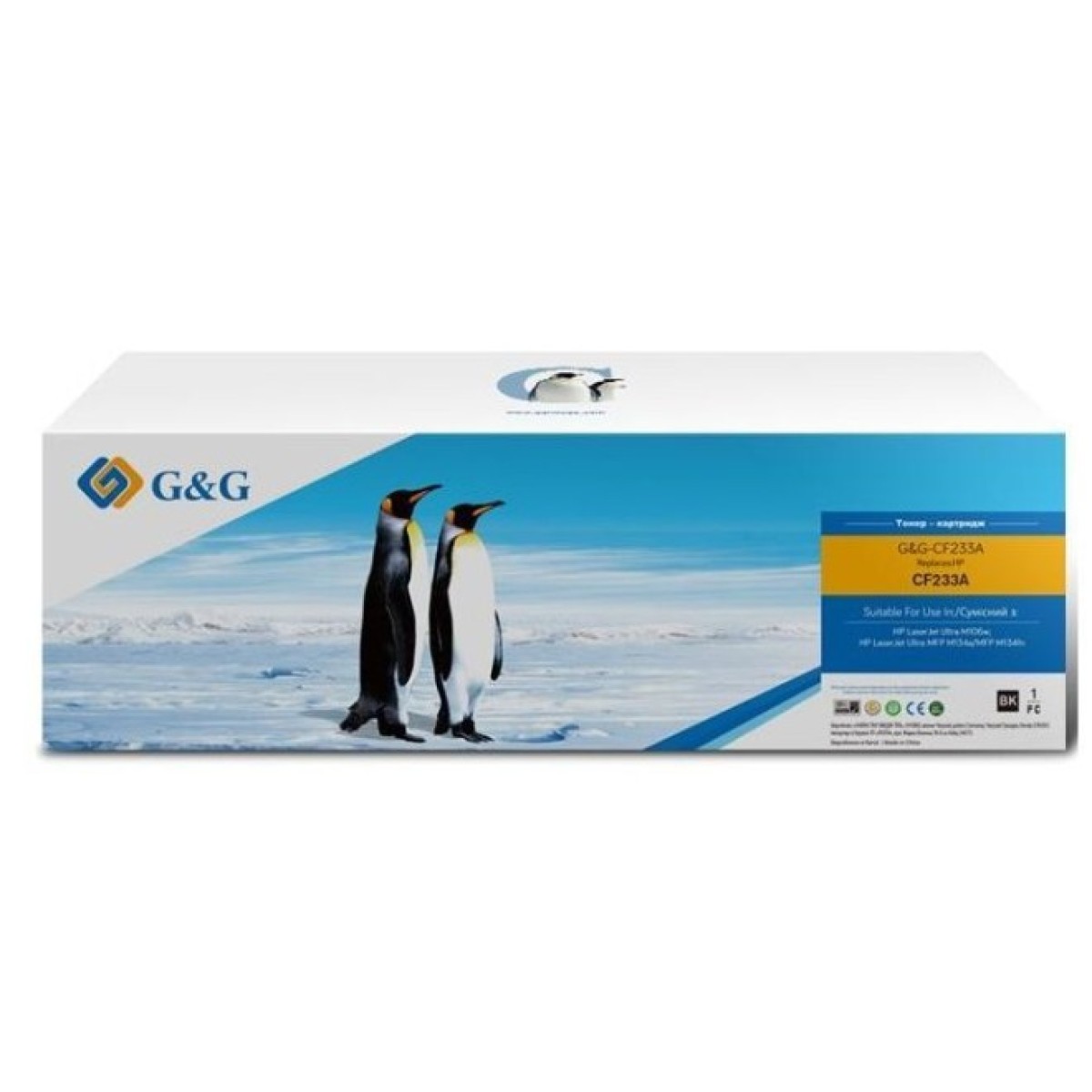 Картридж G&G для HP LJ Ultra M106/M134 Black(33A) 2.3K (G&G-CF233A) 256_256.jpg