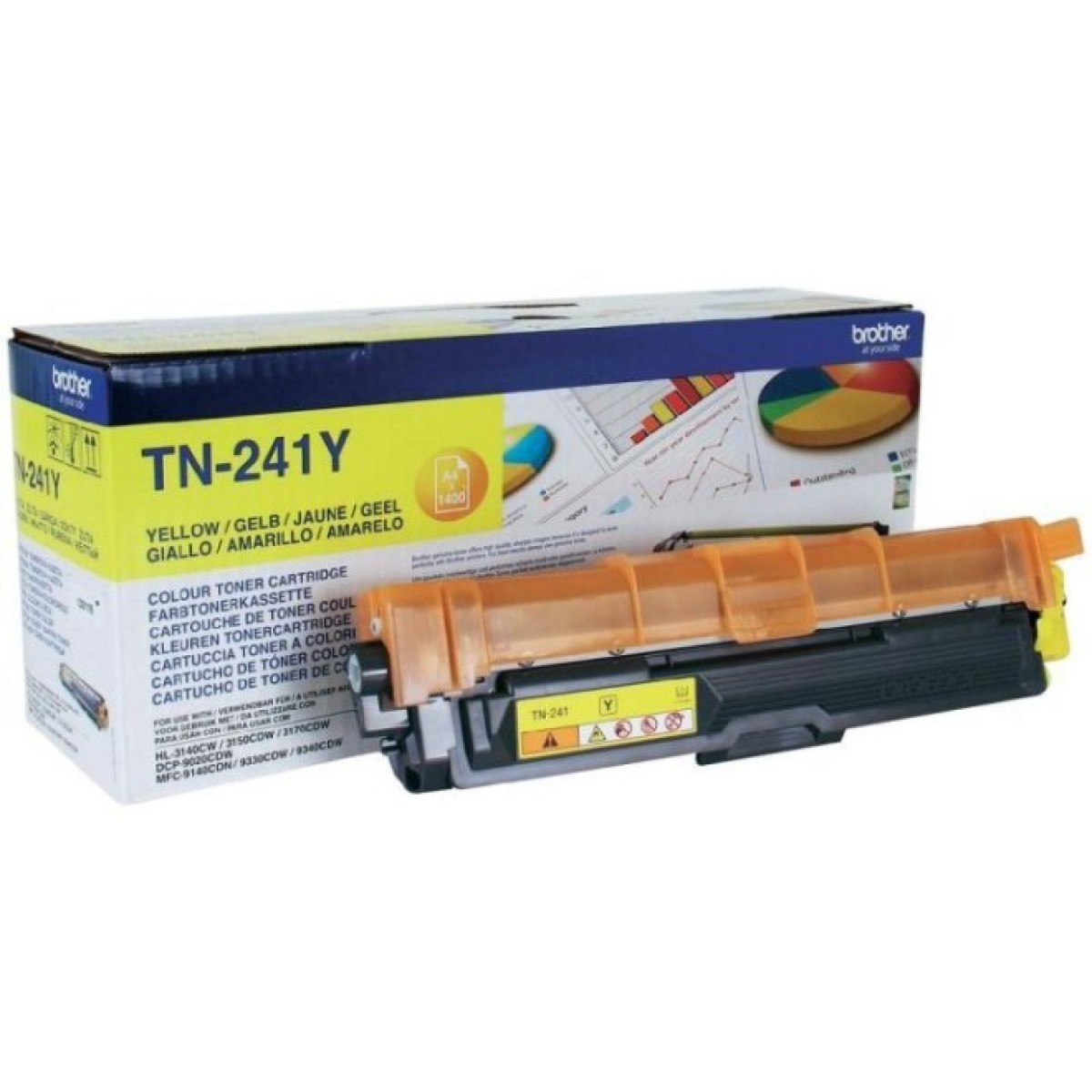 Картридж Brother TN241Y для DCP-9020CDW, HL-3140CW yellow (TN241Y) 98_98.jpg - фото 2