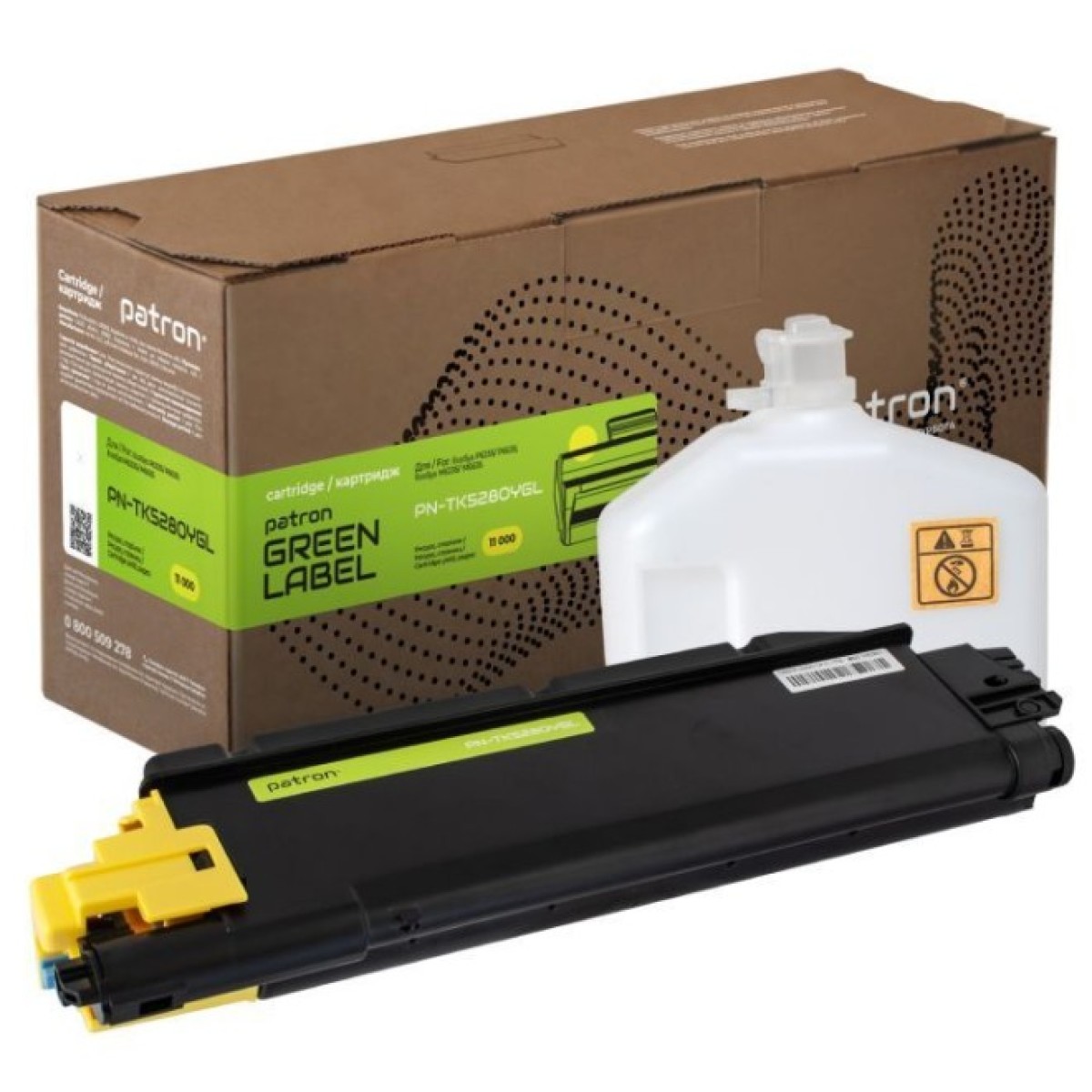 Тонер-картридж Patron Kyocera Mita TK-5280Y yellow Green Label (PN-TK5280YGL) 256_256.jpg