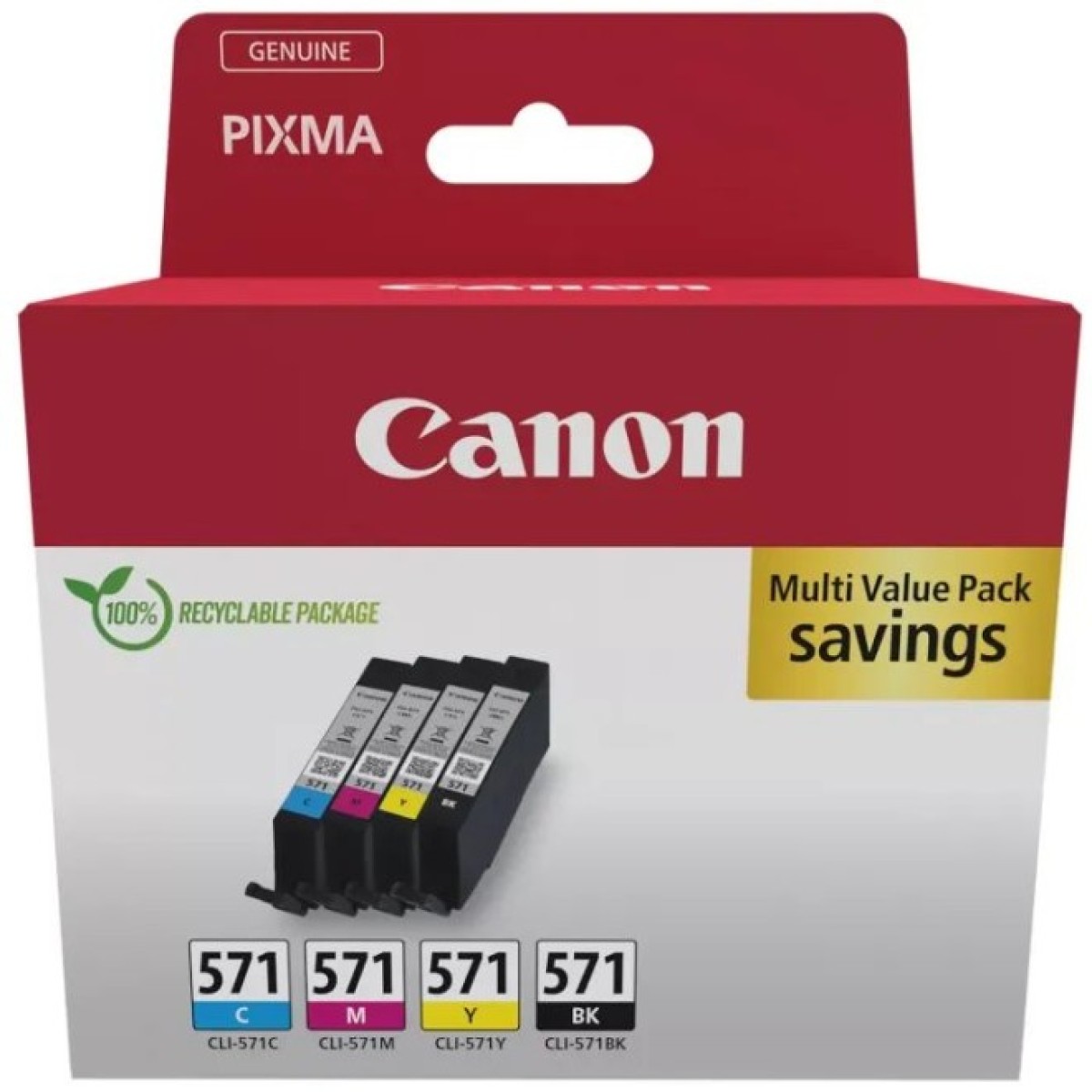 Картридж Canon CLI-571 Multipack BK,C,M,Y 7 ml (0386C008) 98_98.jpg - фото 2