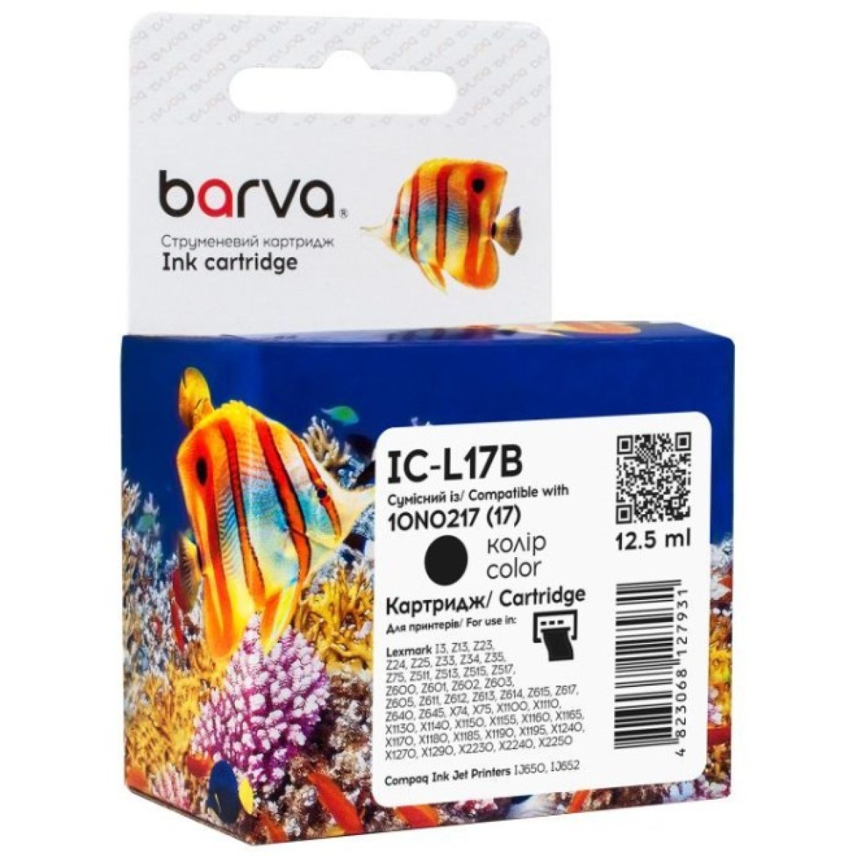 Картридж Barva Lexmark 17 black/10N0217, 7.5 мл (IC-L17B) 256_256.jpg