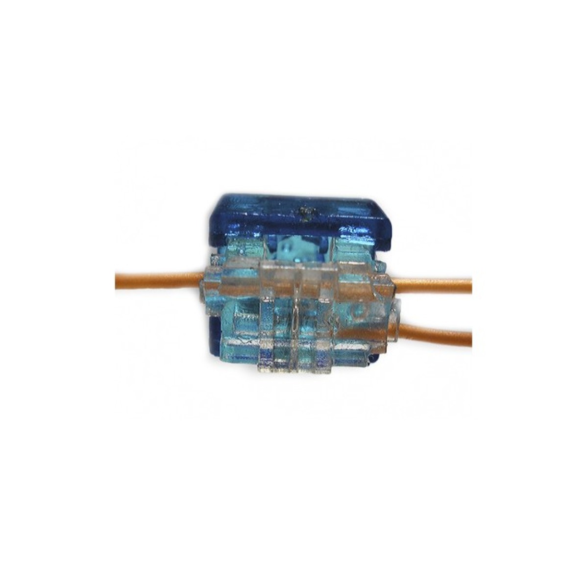 Скотчлок В-тип (двосторонній, 2 дроти 0,4 ... 0,7 мм), синій Kingda - 100 шт. 98_98.jpg - фото 2