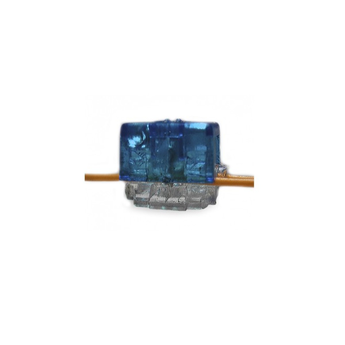 Скотчлок В-тип (двухсторонний, 2 провода 0,4…0,7 мм), синий Kingda - 100 шт. 98_98.jpg - фото 4