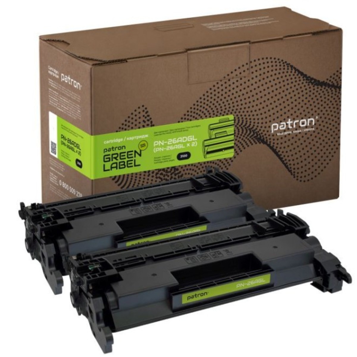 Картридж Patron HP LJ CF226A GREEN Label (DUAL PACK) (PN-26ADGL) 256_256.jpg