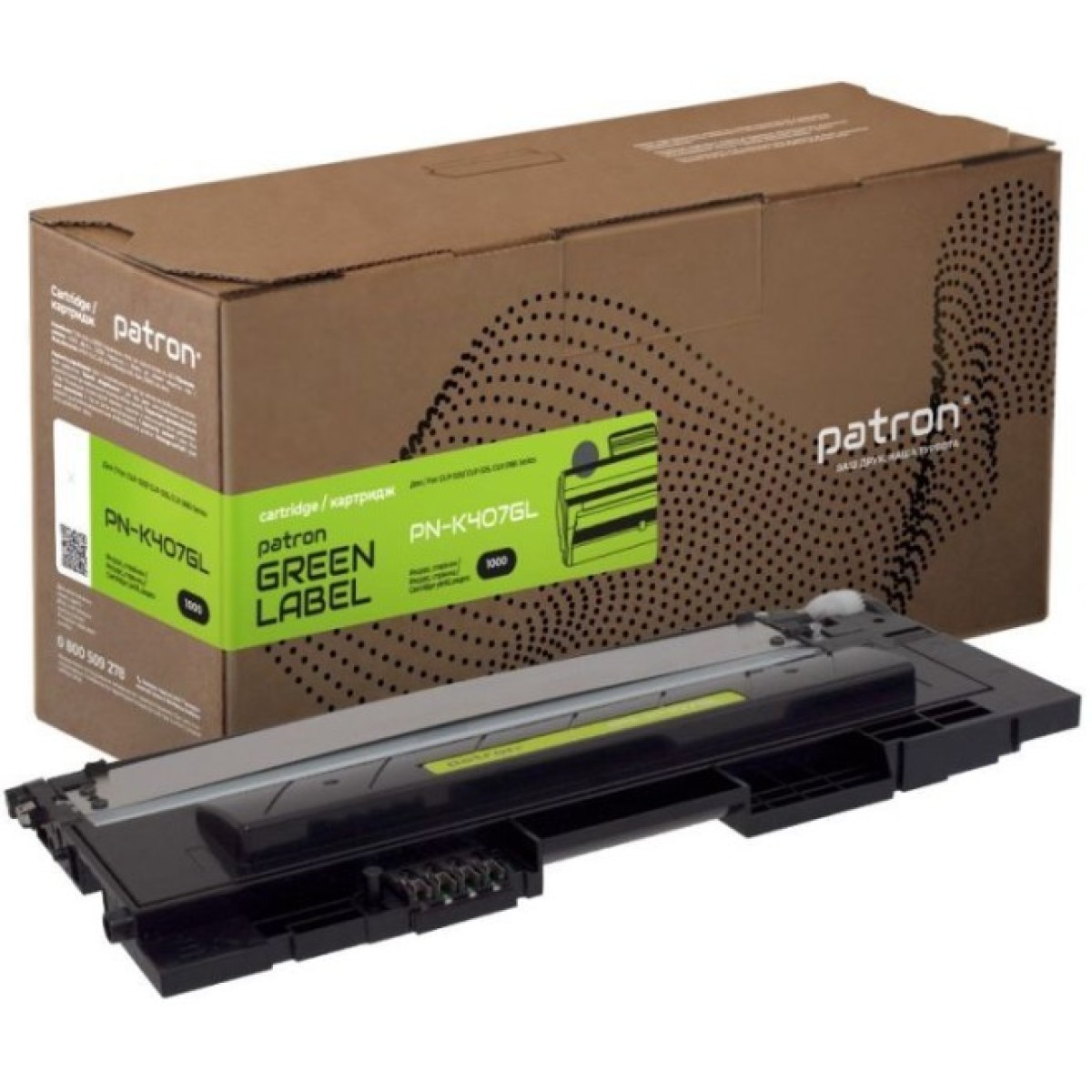 Тонер-картридж Patron Samsung CLT-407S black Green Label (PN-K407GL) 256_256.jpg