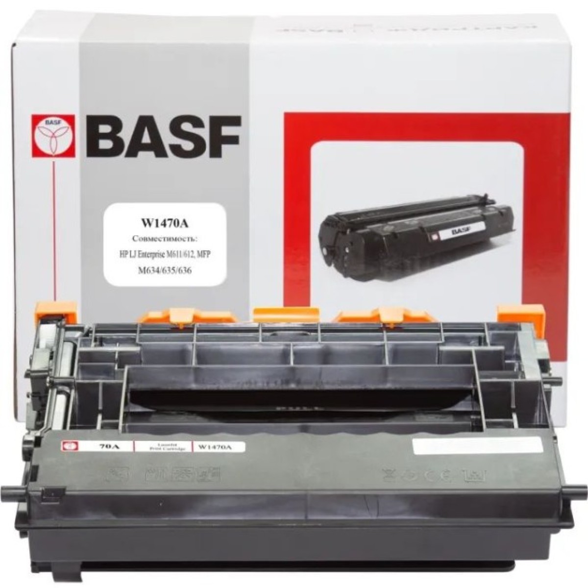Картридж BASF HP LJ Enterprise M611/612, MFP M634/635/636 Black, without c (KT-W1470A-WOC) 256_256.jpg